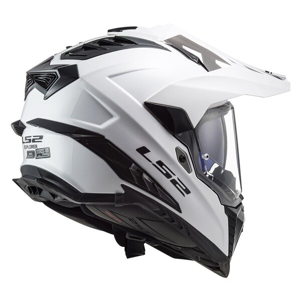 Casque tout-terrain LS2 Explorer Solid sans masque 2XL Blanc