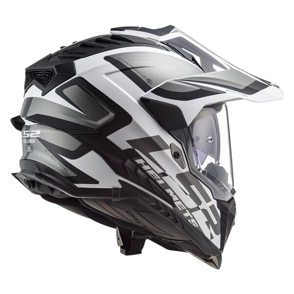 Casque tout-terrain LS2 Explorer Alter sans lunettes 2XL noir mat, blanc