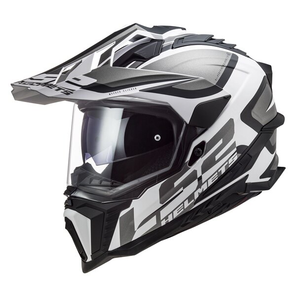 Casque tout-terrain LS2 Explorer Alter sans lunettes S Noir mat, blanc