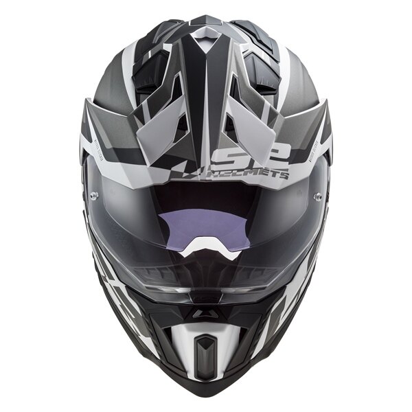 Casque tout-terrain LS2 Explorer Alter sans lunettes S Noir mat, blanc