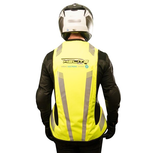 Helite Electronic Hi Viz Turtle Jacket Men, Women S Gloss High Visibility Yellow