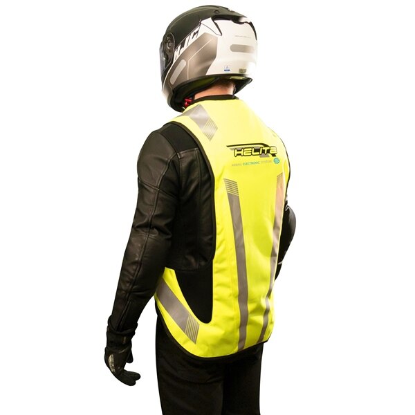 Helite Electronic Hi Viz Turtle Jacket Men, Women S Gloss High Visibility Yellow