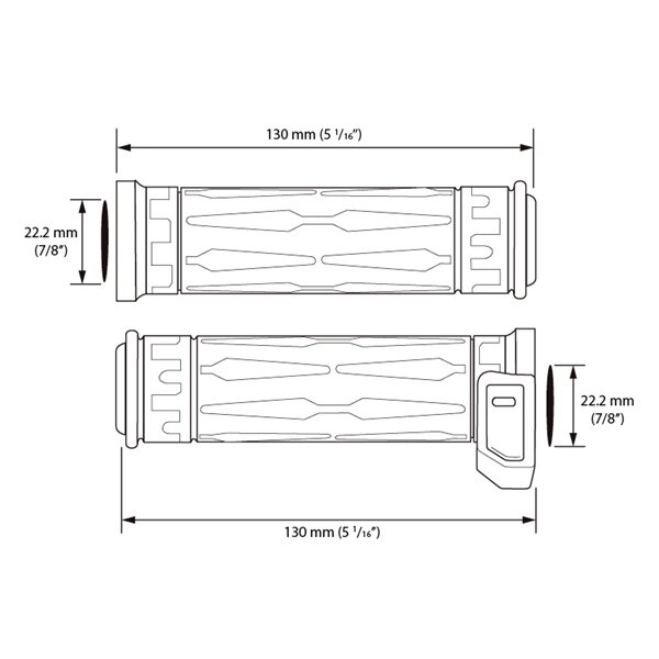 Koso Heated Grips Apollo 7/8? and 7/8? 405010