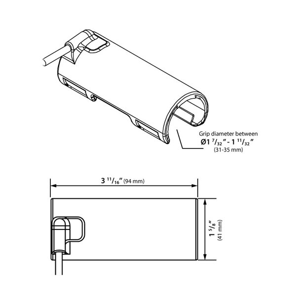 Koso Chauffant Clip On X Claws Source d'alimentation 12V 405046