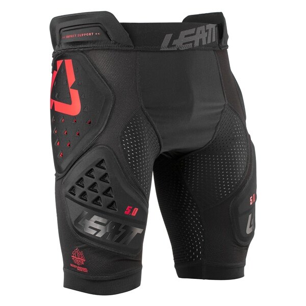 LEATT Impact Short 3DF 5.0 Homme, Femme S Noir