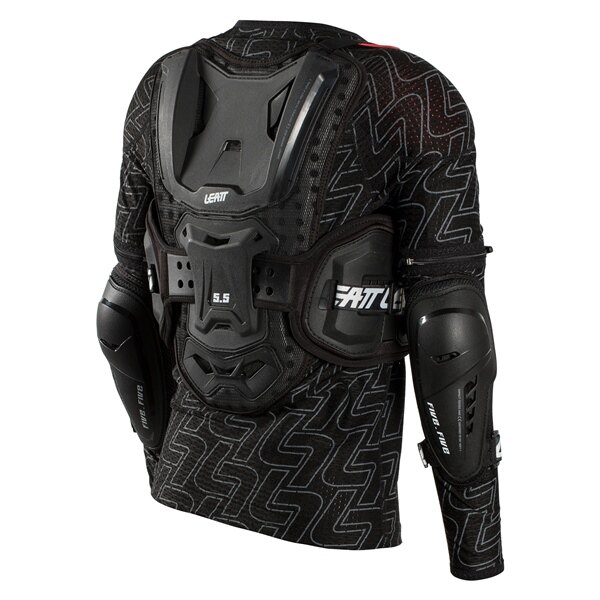 LEATT 5.5 Junior Body Protector Junior S/M Noir, Blanc