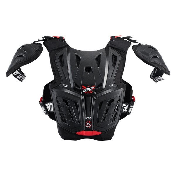 LEATT 4.5 Pro Junior Plastron Junior L/XL Noir, Rouge