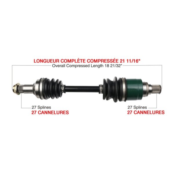 Kimpex Complete Axle Fits Arctic cat Rear left, Rear right ARC 7021K