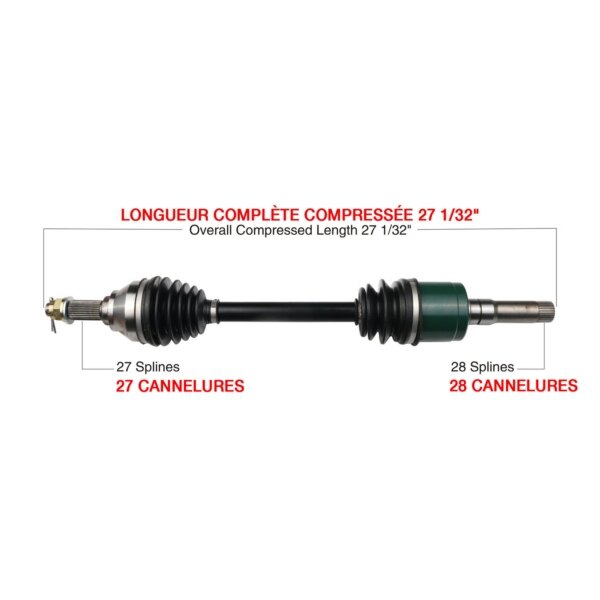 Essieu complet Kimpex pour John Deere Arrière gauche, Arrière droit JDR 7004K