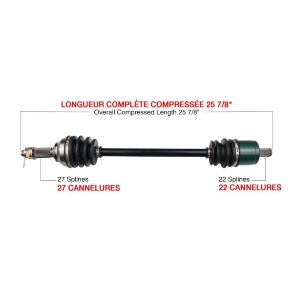 Essieu complet Kimpex pour John Deere Avant gauche JDR 7005K