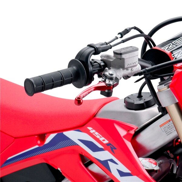 Levier pivotant DRC ZETA FP Rouge 4 doigts Embrayage Aluminium Moto Non