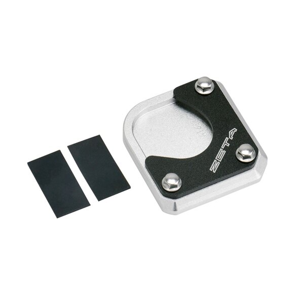 Extension de béquille latérale DRC ZETA en aluminium noir et argent pour Yamaha