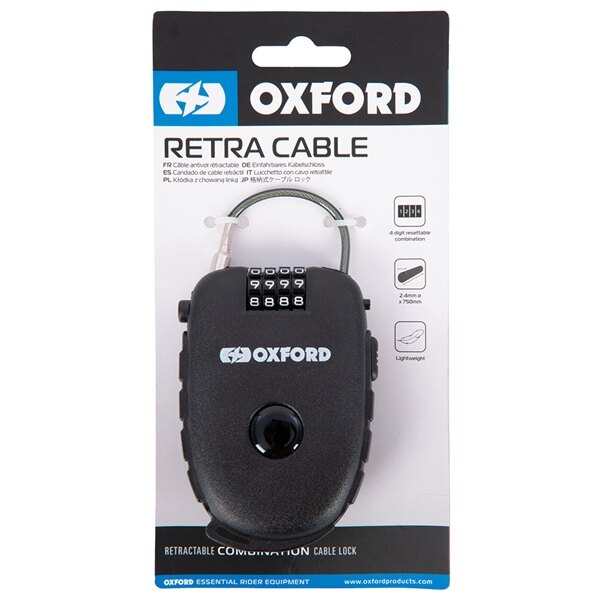 Oxford Products Retractable Cable Lock