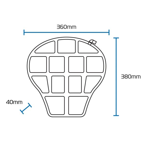 Oxford Products Coussin de siège pneumatique Adventure/Touring