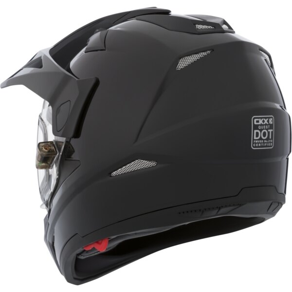 CKX Quest RSV Casque Backcountry, Hiver Solide Sans Lunettes Électrique Double Bouclier M Noir