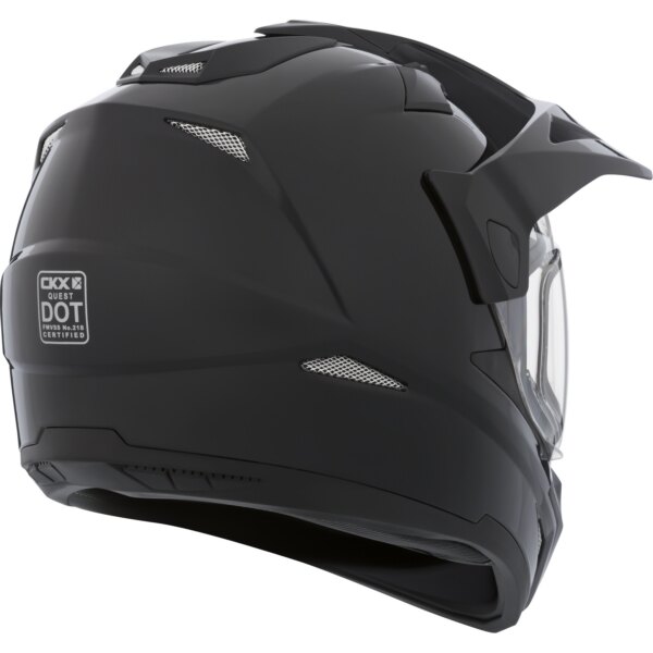 CKX Quest RSV Casque Backcountry, Hiver Solide Sans Lunettes Électrique Double Bouclier M Noir