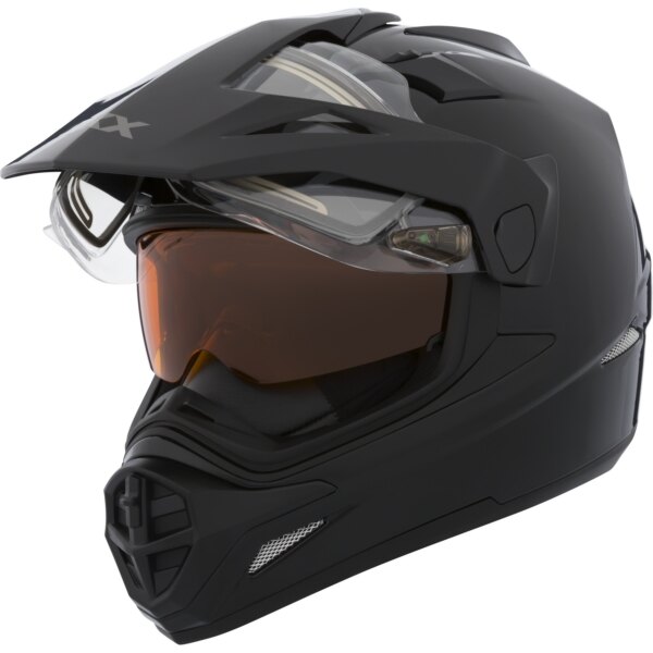 CKX Quest RSV Casque Backcountry, Hiver Solide Sans Lunettes Électrique Double Bouclier M Noir