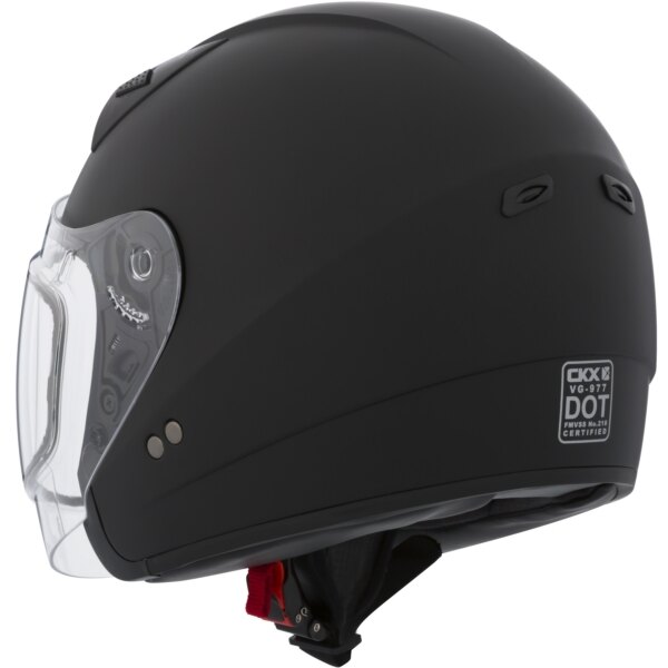 CKX Casque Ouvert VG977, Winter Solid Double Shield XS Noir Mat