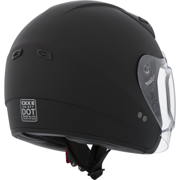 CKX Casque Ouvert VG977, Winter Solid Double Shield XS Noir Mat