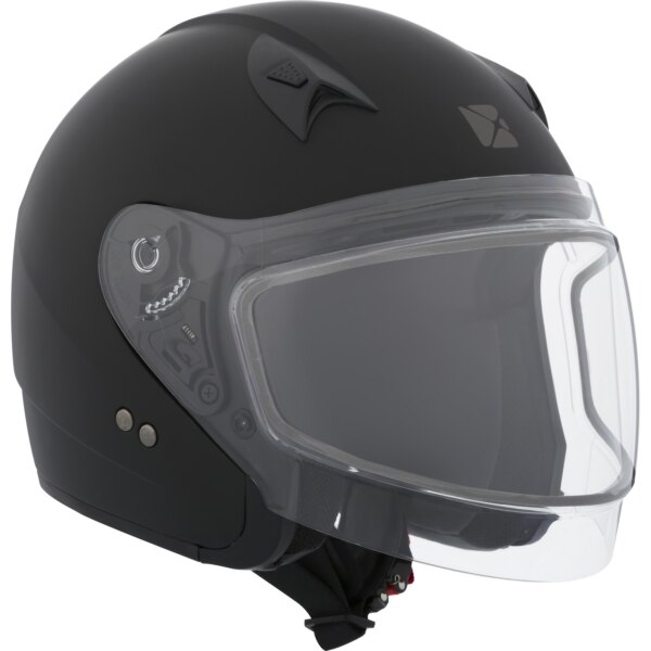 CKX Casque Ouvert VG977, Winter Solid Double Shield S Noir Mat