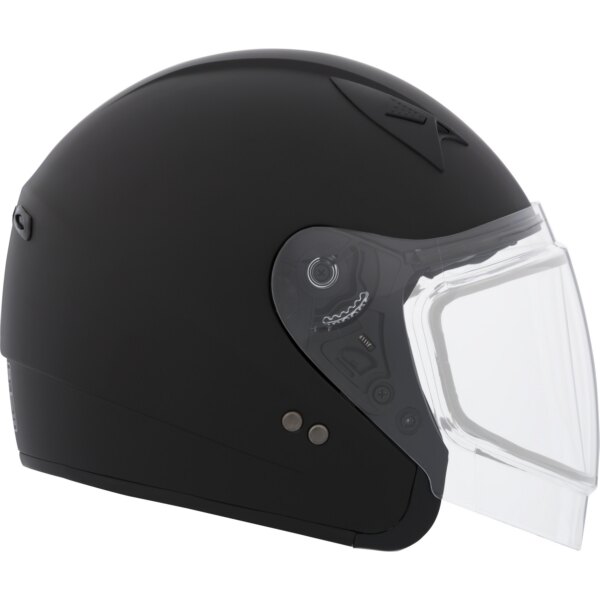 CKX Casque Ouvert VG977, Winter Solid Double Shield L Noir Mat