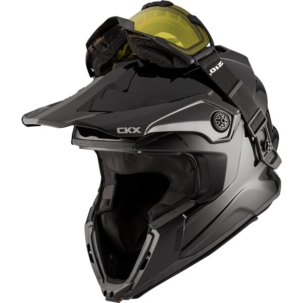CKX Titan Original Helmet Trail and Backcountry Solid Included 210Â° Goggles