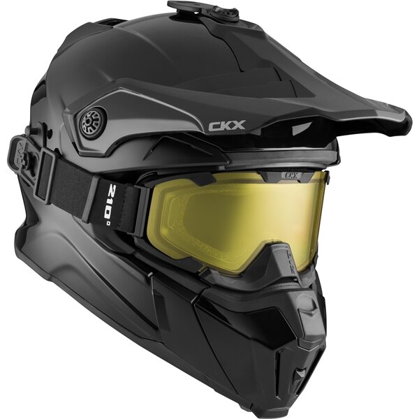 CKX Titan Original Helmet Trail and Backcountry Solid Included 210Â° Goggles
