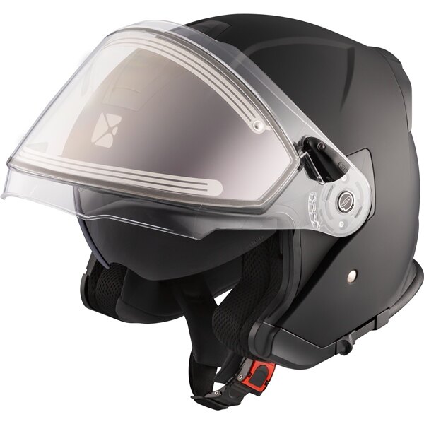 Casque ouvert CKX Razor Solid Electric Double Shield S Noir mat