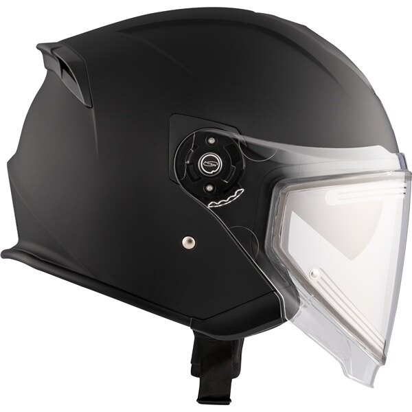 Casque ouvert CKX Razor Solid Electric Double Shield S Noir mat