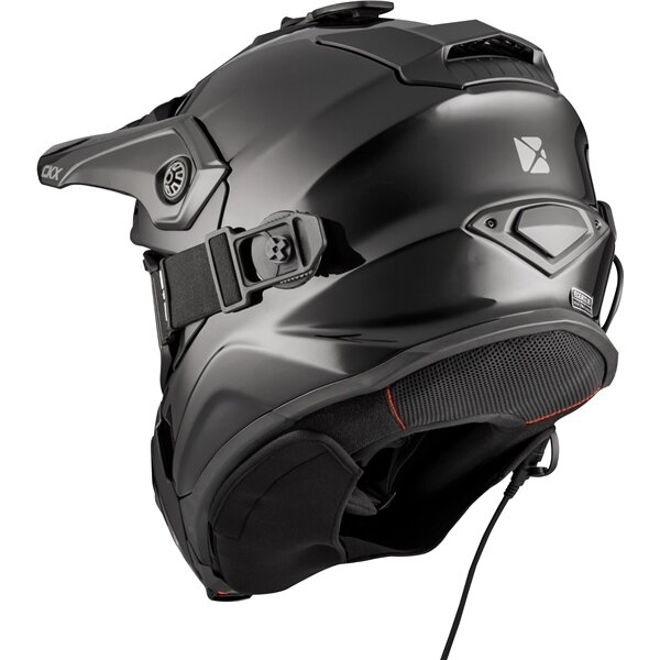 CKX Titan Electric Original Backcountry Helmet, Winter Solid Included 210Â° Goggles M Black