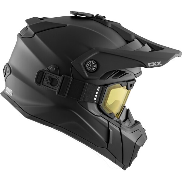 CKX Titan Air Flow Backcountry Helmet, winter Solid Included 210Â° Goggles M Matte Black