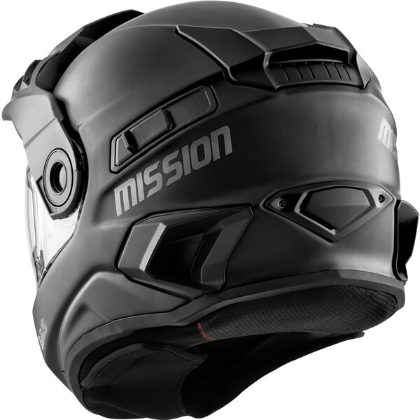 Casque intégral CKX Mission AMS Solid Winter Electric Double Shield 3XL Noir mat