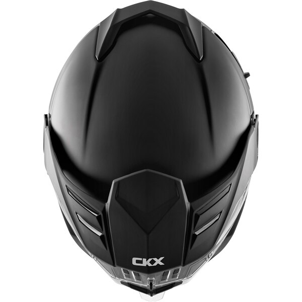 Casque intégral CKX Mission AMS Solid Winter Electric Double Shield 3XL Noir mat