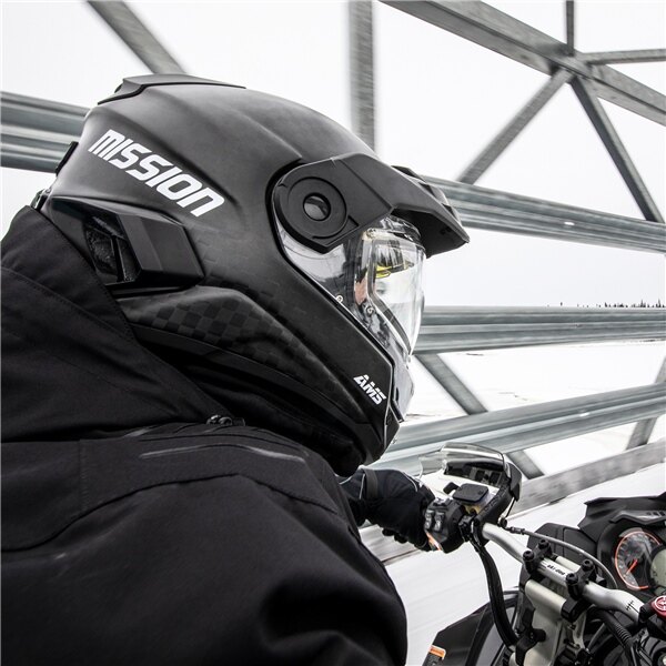 CKX Casque Intégral Mission AMS Carbone Solide Hiver