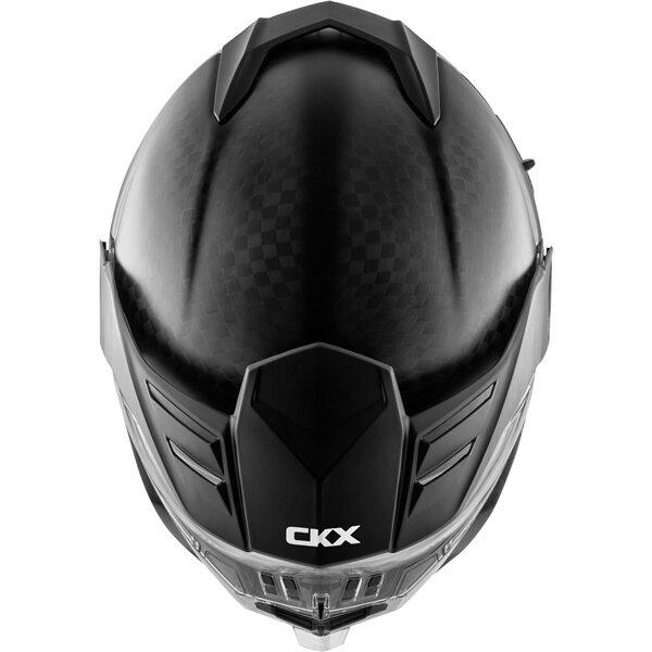 CKX Casque Intégral Mission AMS Carbon Solid Winter Double Shield L Jaune Carbone