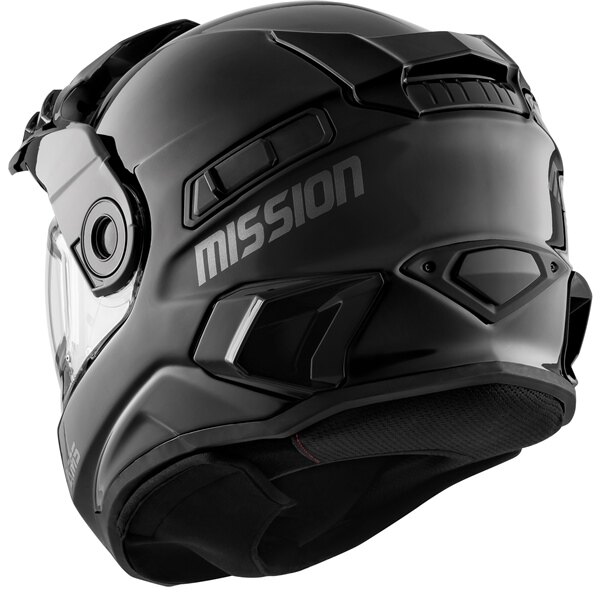 Casque intégral CKX Mission AMS Solid Winter Electric Double Shield XS Noir