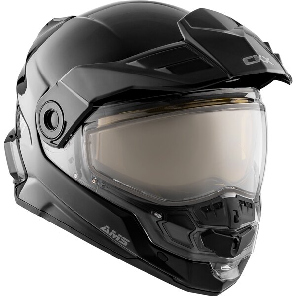 Casque intégral CKX Mission AMS Solid Winter Electric Double Shield XS Noir