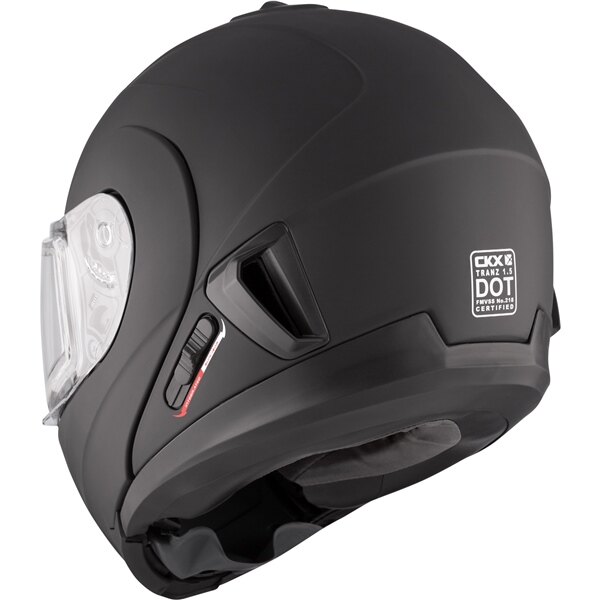 CKX Casque Modulaire Tranz 1.5 AMS Solid Double Shield XS Noir Mat