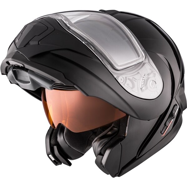 CKX Tranz 1.5 AMS Modular Helmet Solid Double Shield XS Black