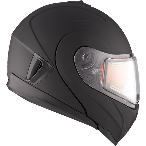 Casque modulaire CKX Tranz 1.5 AMS Solid Electric Double Shield L Noir mat