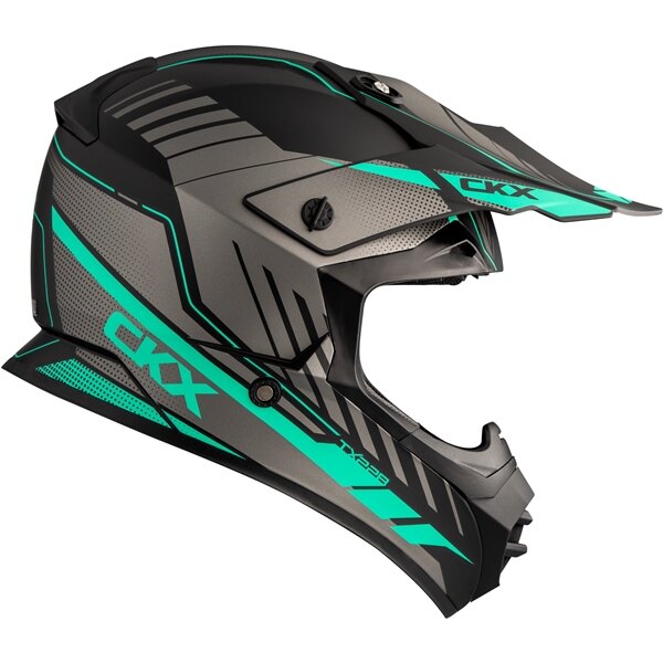 CKX TX228 Off Road Helmet Fuel Without Goggle S Turquoise