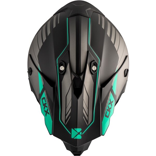 CKX TX228 Off Road Helmet Fuel Without Goggle S Turquoise