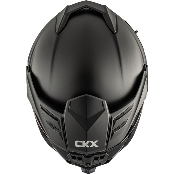 Casque intégral CKX Mission AMS Carbon Solid Winter Double Shield 3XL Noir mat Homme, Femme Fumé