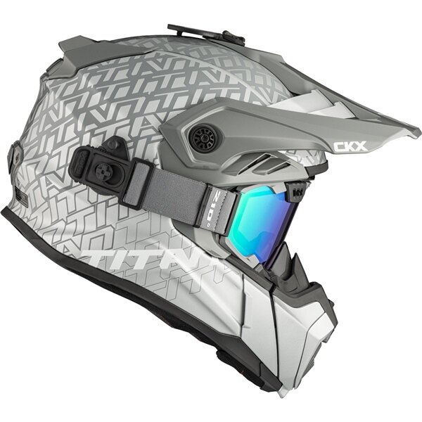 CKX Titan Air Flow Helmet Backcountry Roar Included 210Â° Goggles