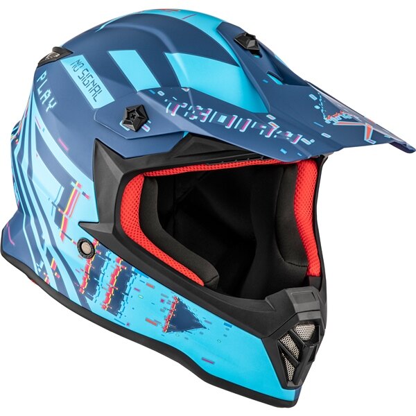 CKX TX019Y Casque Hors Route Error Sans Lunettes S Bleu Mat