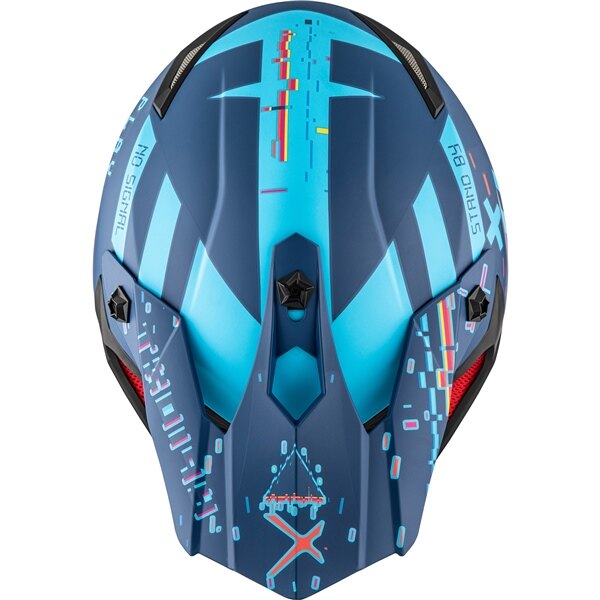 CKX TX019Y Casque Hors Route Error Sans Lunettes S Bleu Mat