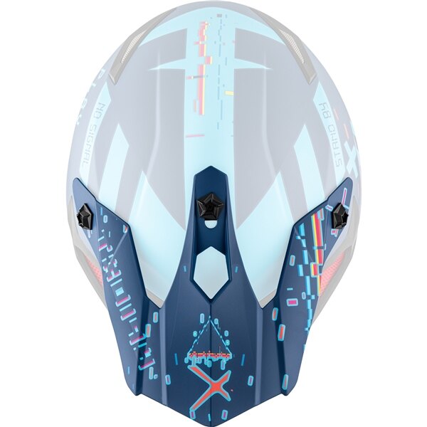 CKX Visière pour Casque TX019Y Erreur Bleu Mat