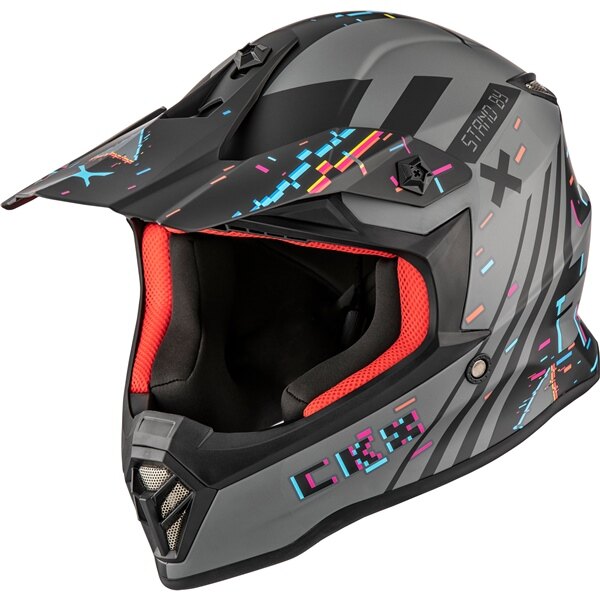 Casque tout-terrain CKX TX019Y Error sans lunettes S Gris mat