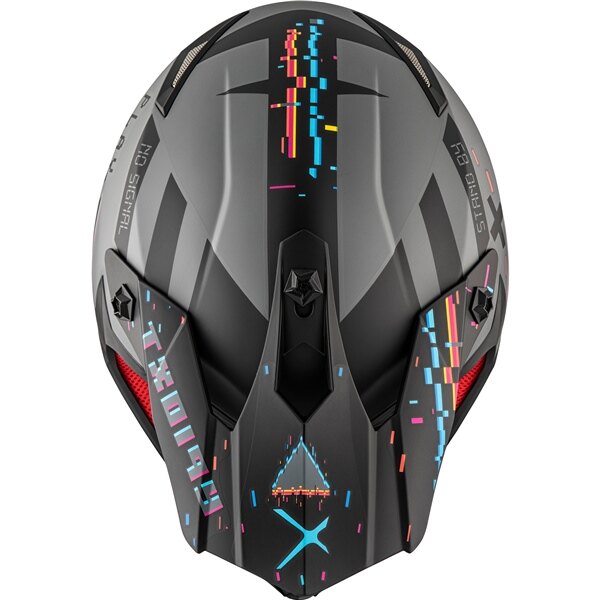 CKX TX019Y Casque Hors Route Error Sans Lunettes L Gris Mat