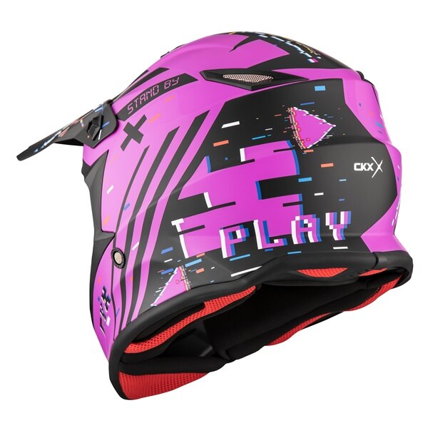 CKX TX019Y Casque Hors Route Error Sans Masque XL Rose Mat